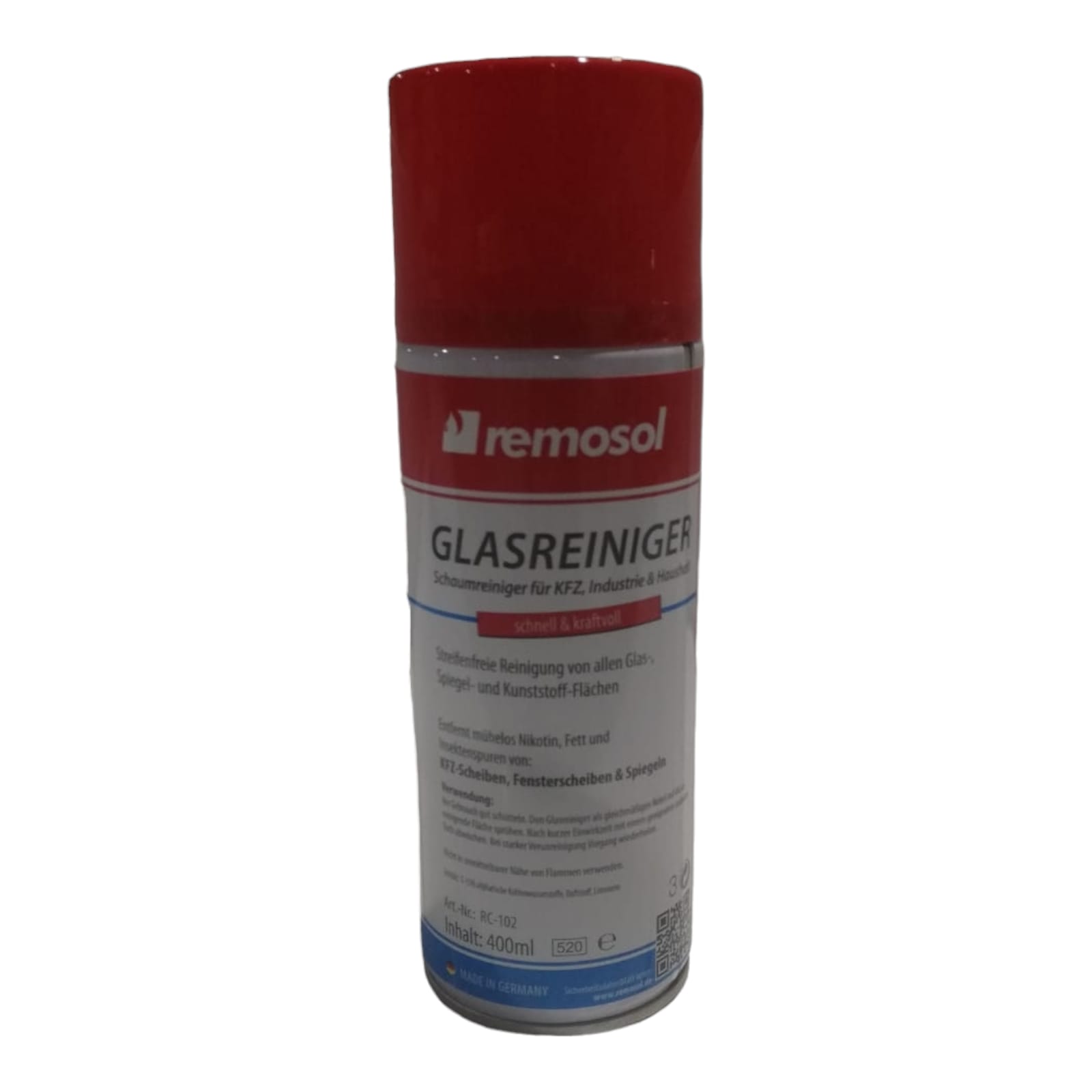 Remosol Glasreiniger - Schaumreiniger für KFZ, Industrie & Haushalt Remosol Glasreiniger - Schaumreiniger für KFZ, Industrie & Haushalt